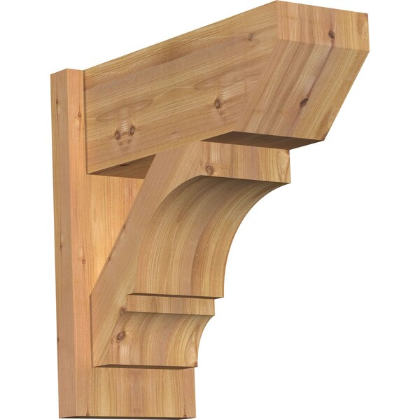 Ekena Millwork Balboa Slat Smooth Outlooker, Western Red Cedar, 7 1/2"W x 18"D x 18"H OUT08X18X18BOA06SWR - main